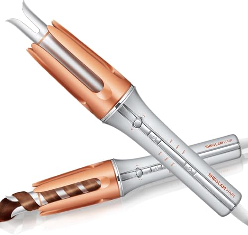 SHEGLAM Automatic Curling Iron 1 inch with 3 Temperatures