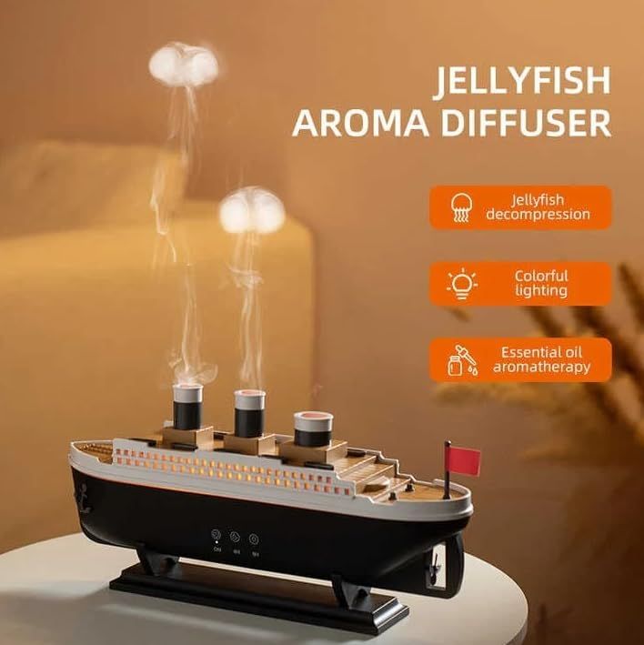 Titanic Steam Ship Design Humidifier Diffuser for Home
